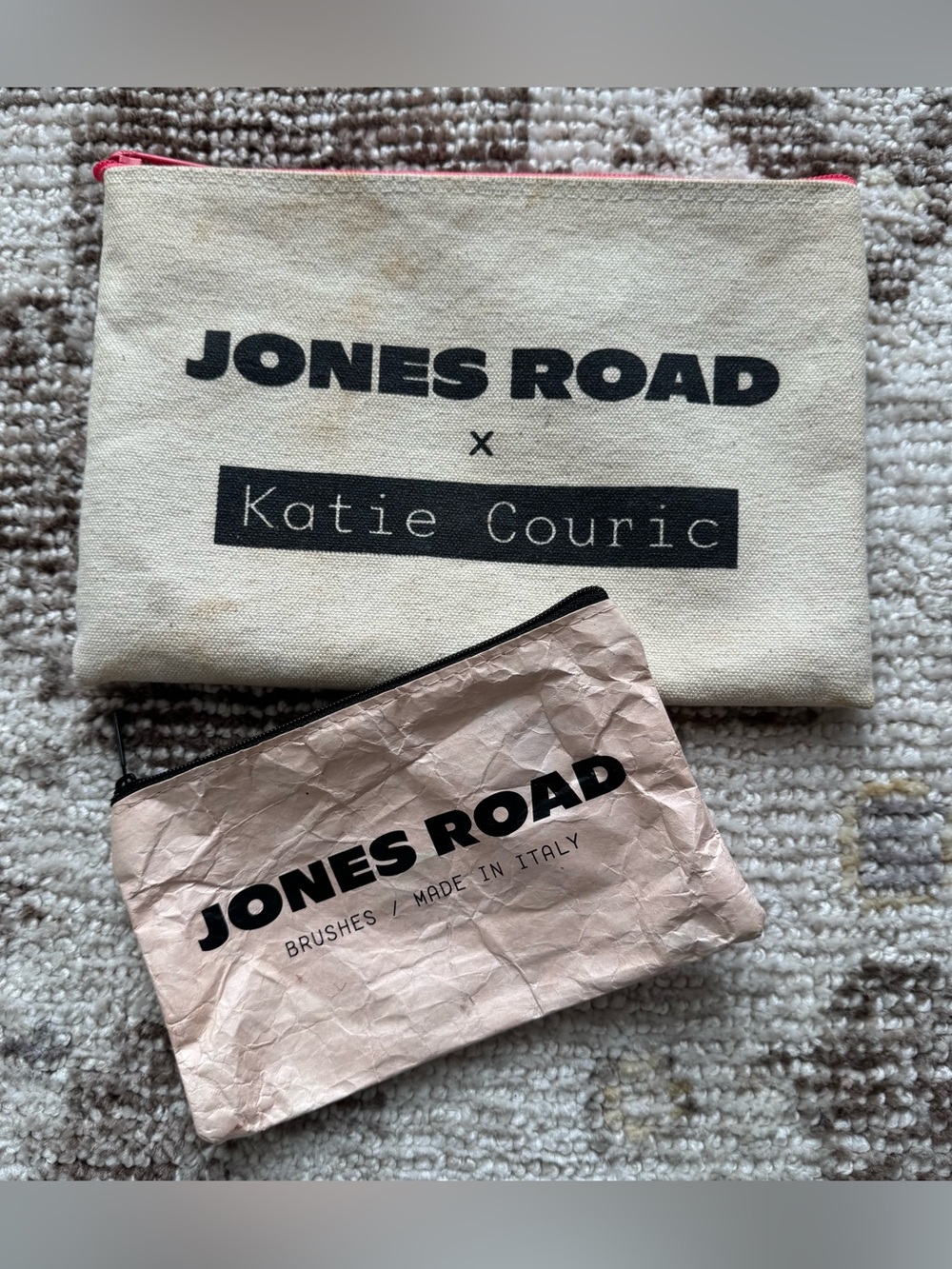 Jones Road Beauty Assorted Zip Cosmetic Pouches